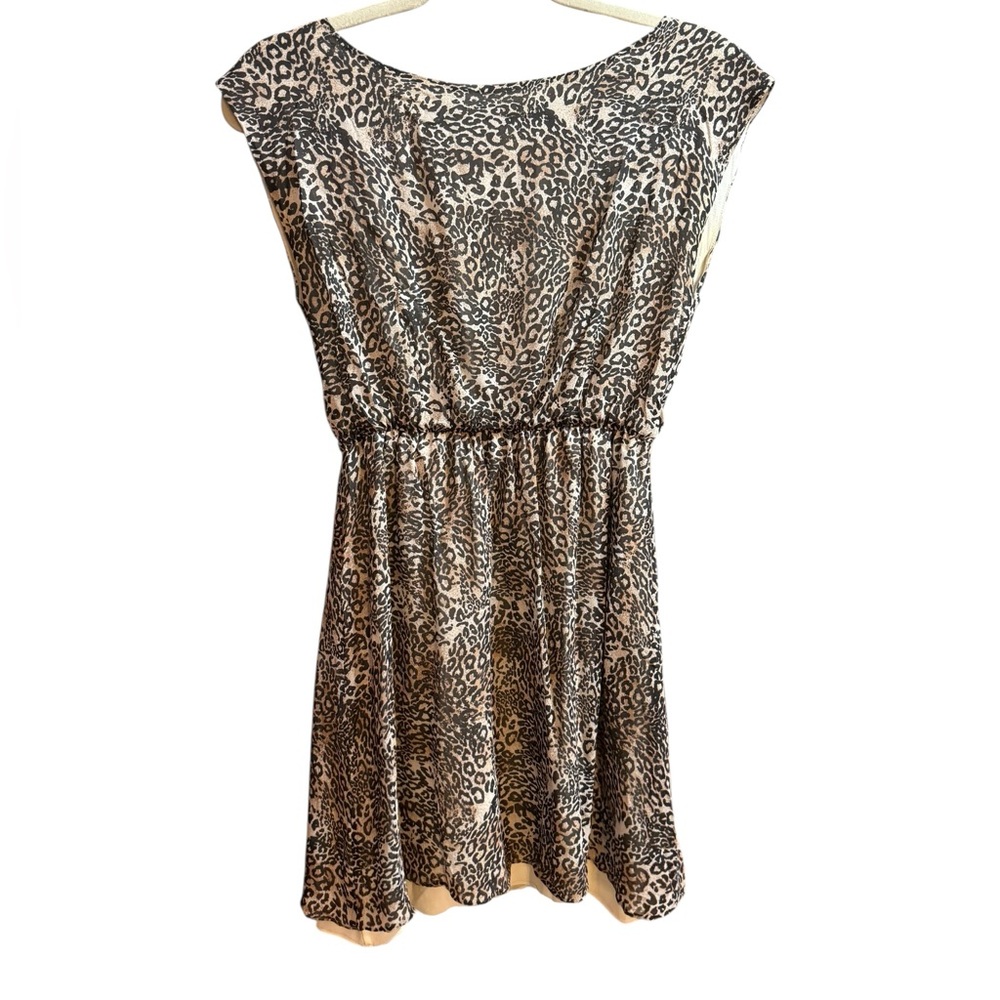 Alice + Olivia Silk Leopard‎ Print Mini Dress SZ XS Evening Wear Classy Dress
